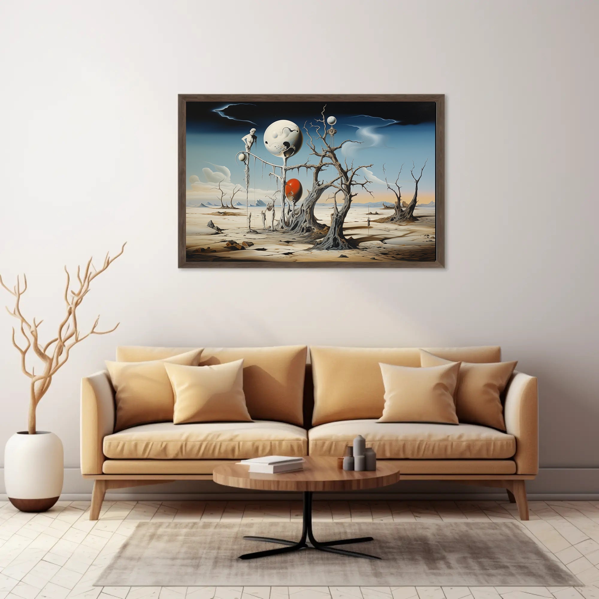Surreal Dreamscape with Floating Spheres Fantasy or Mythology Poster