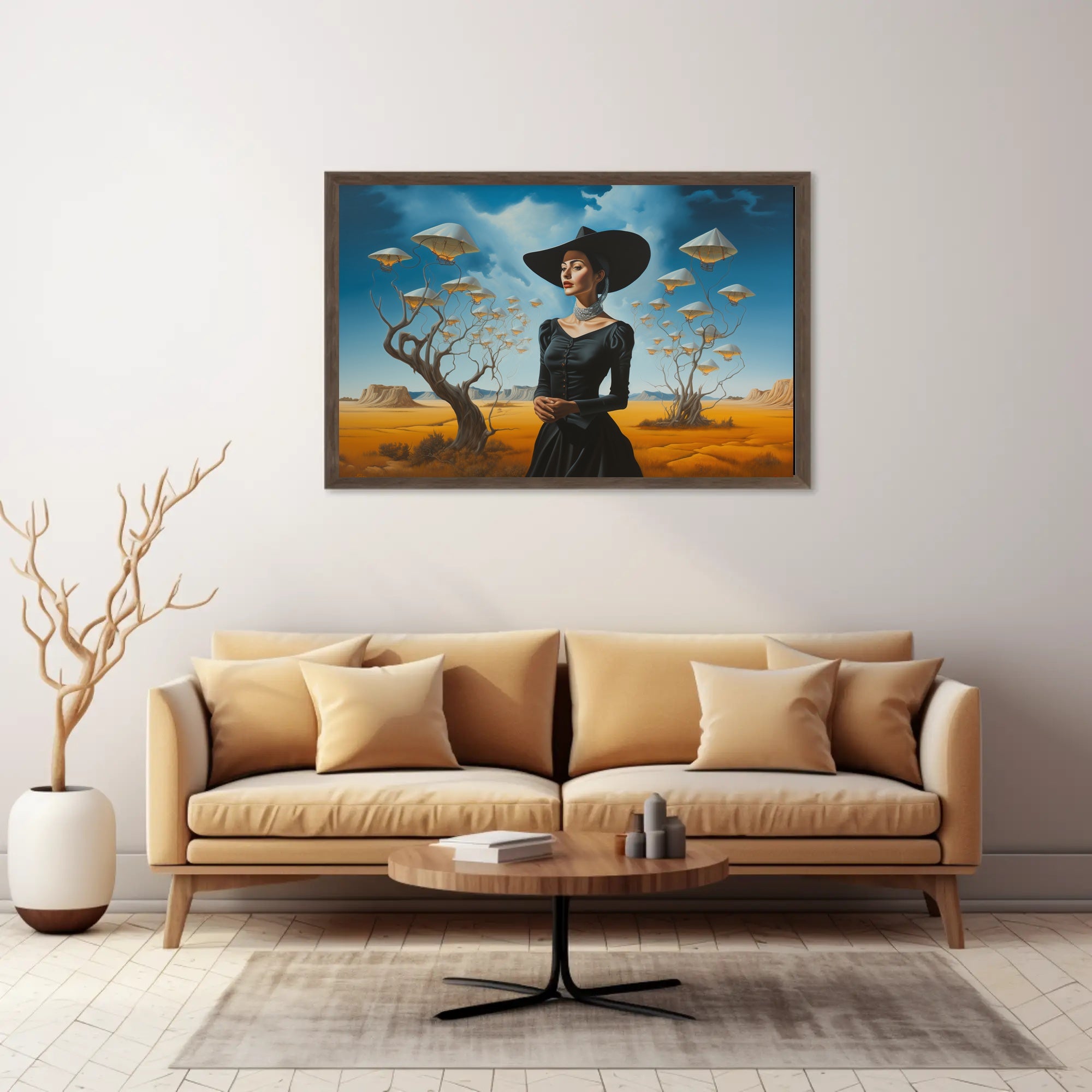 Surreal Desert Scene Elegance: Abstract or Artistic Poster