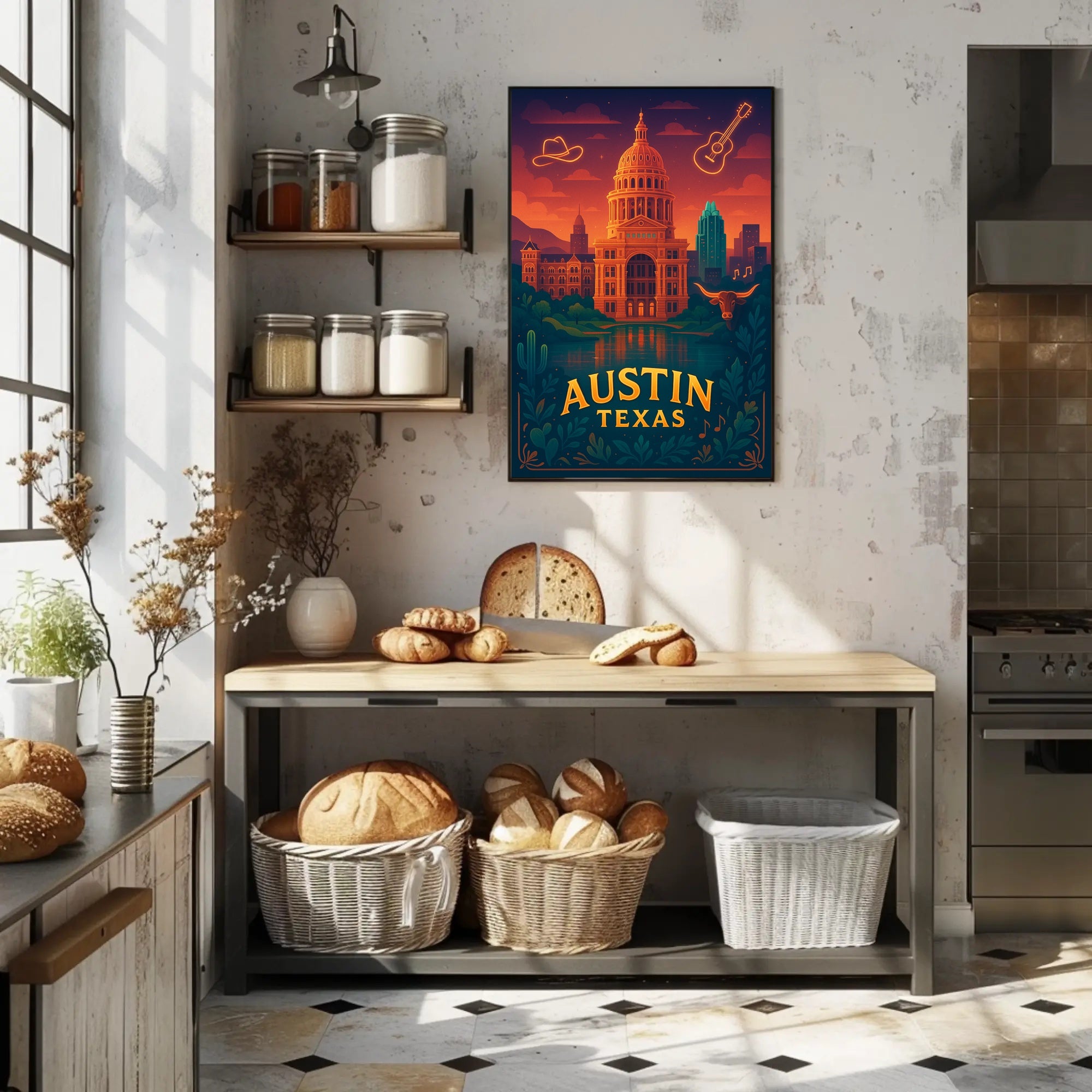 Vibrant Austin Cityscape Poster