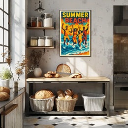 Summer Beach Vibes Poster