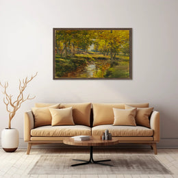 Serene Woodland Stream Poster