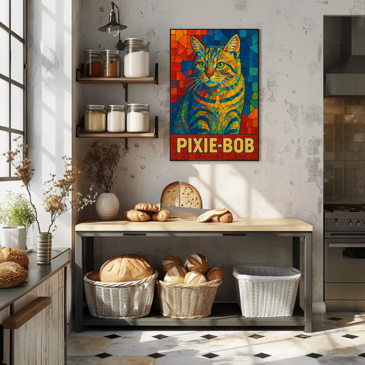 Pixie-Bob Cat Art Poster