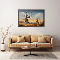 Surreal Landscape with Whimsical Eerie Fantasy Mythology Poster