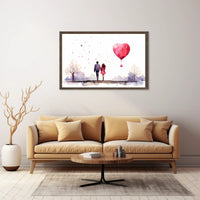 Love in Watercolor Poster