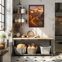 Akron, Ohio Where Industry Meets Nature Poster