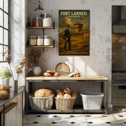 Fort Larned Kansas Frontier Poster