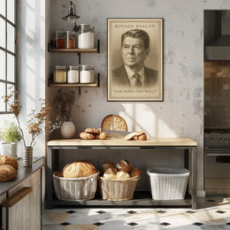 Ronald Reagan Tear Down This Wall Poster