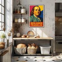 Benjamin Franklin Iconic Statesman Poster