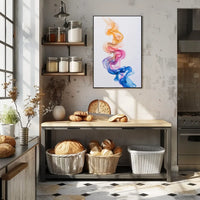 Vintage Era Fashion and Architecture Poster
