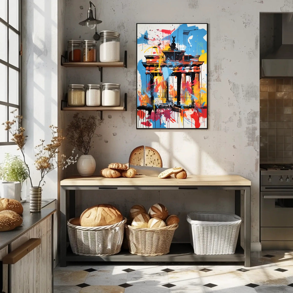 Brandenburg Gate Berlin Artistic Travel Poster