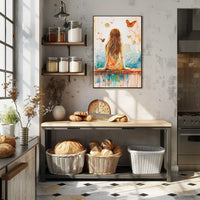 Vintage Parisian Café Scene Poster