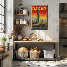Dakar Skyline Poster