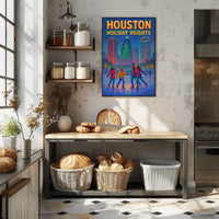 Houston Holiday Heights Poster