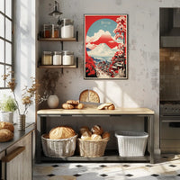 Mount Fuji Japanese Landscape Travel Poster
