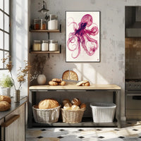 The Graceful Octopus Art Print Poster for Home Decor PosterGoat