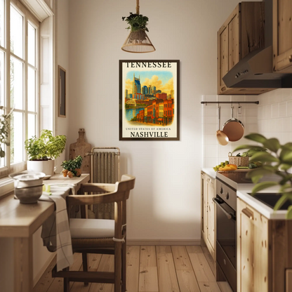 Tennessee, Nashville Signature Series Vintage Travel Poster