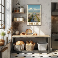 Bishkek Cityscape Poster