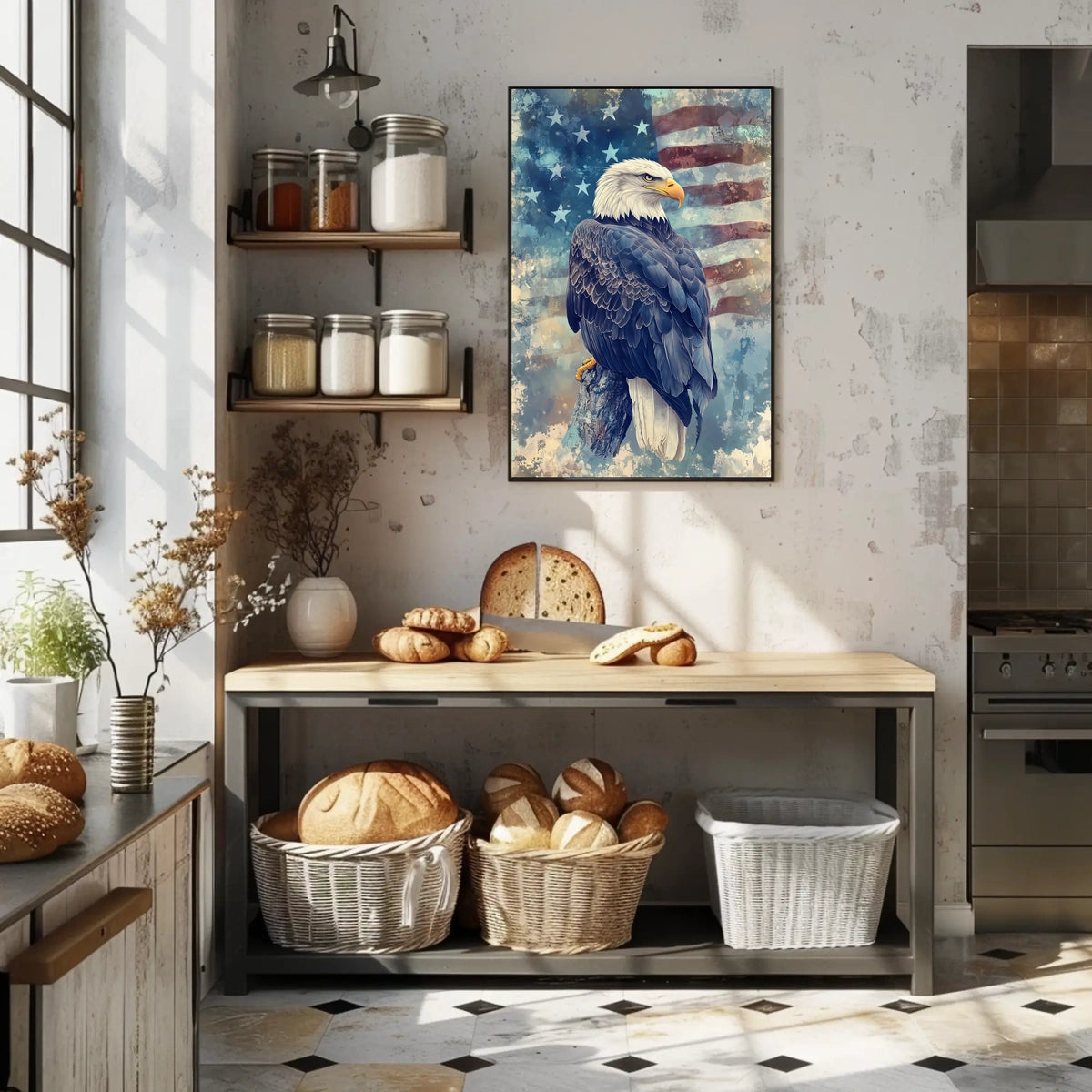 peaceful bald eagle Poster