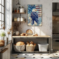 peaceful bald eagle Poster
