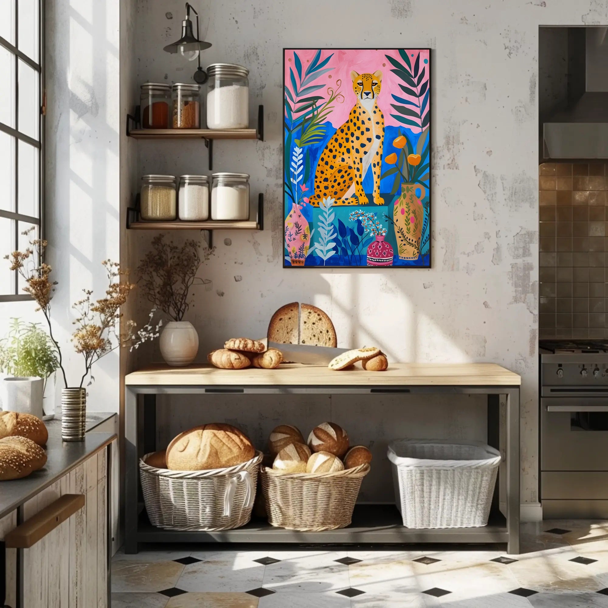 Cheetah Jungle Exotic Wildlife Art Poster - Animal Poster PosterGoat