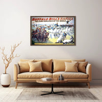 Buffalo Bills Wild West Show Poster Vintage Wall Art