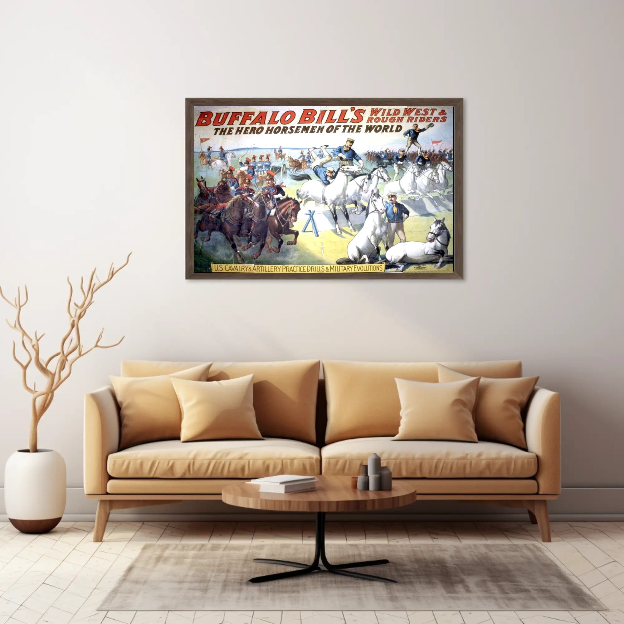Buffalo Bills Wild West Show Poster Vintage Wall Art
