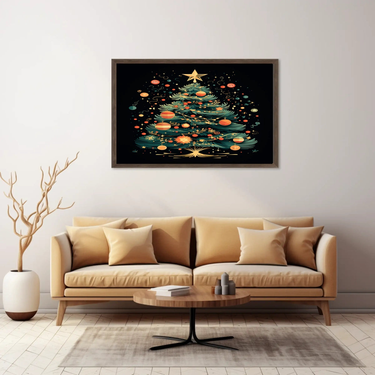 Festive Christmas Tree Poster