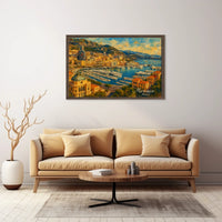 Monaco Harbor A Scenic View Poster