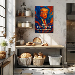 Presidential Vision Donald Trump Patriotic Cinematic Poster