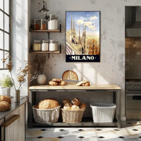 Vintage Milan Cathedral Poster