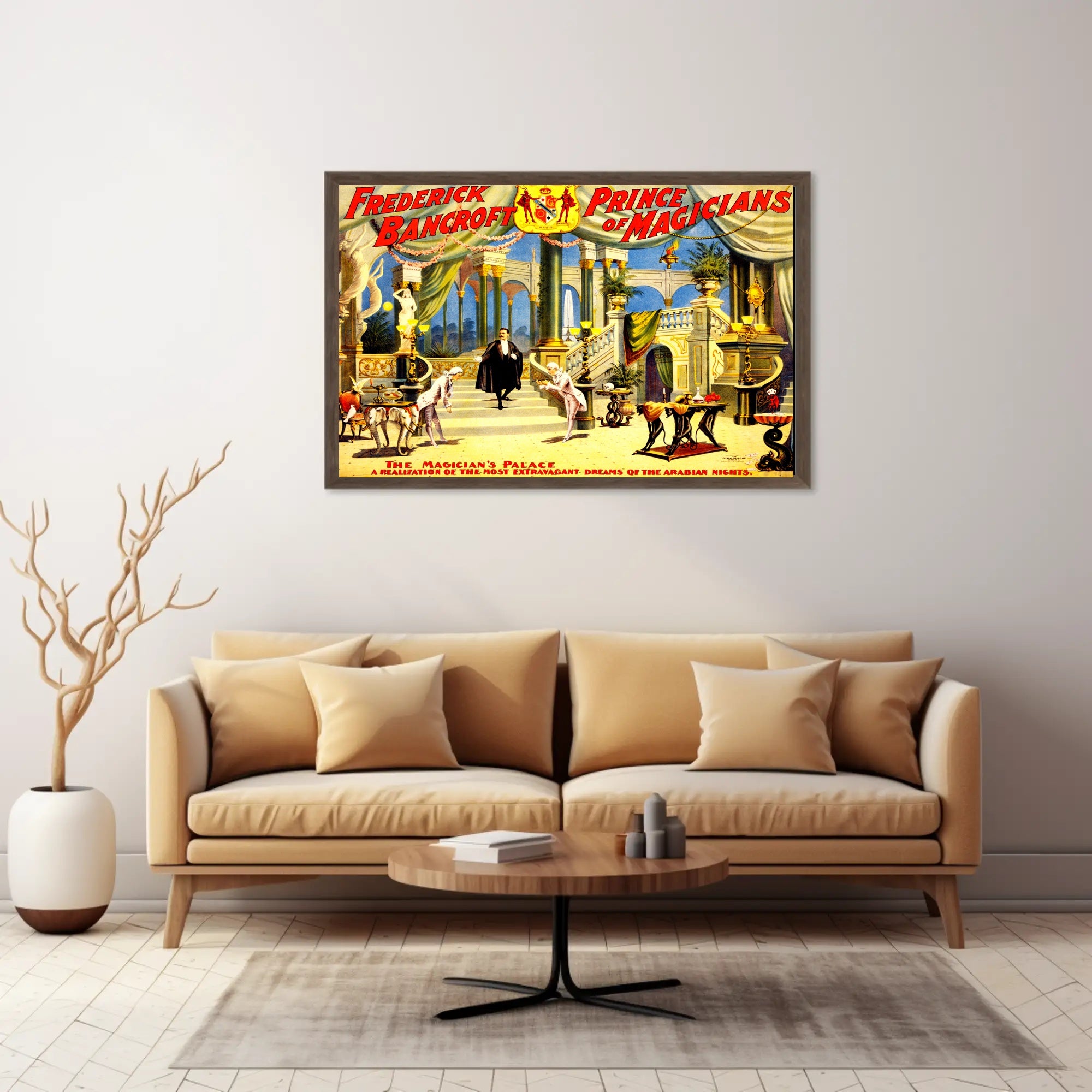 Magic Show Extravaganza: Opulent Prince Magicians Cultural Poster