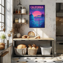 California The Golden State Poster