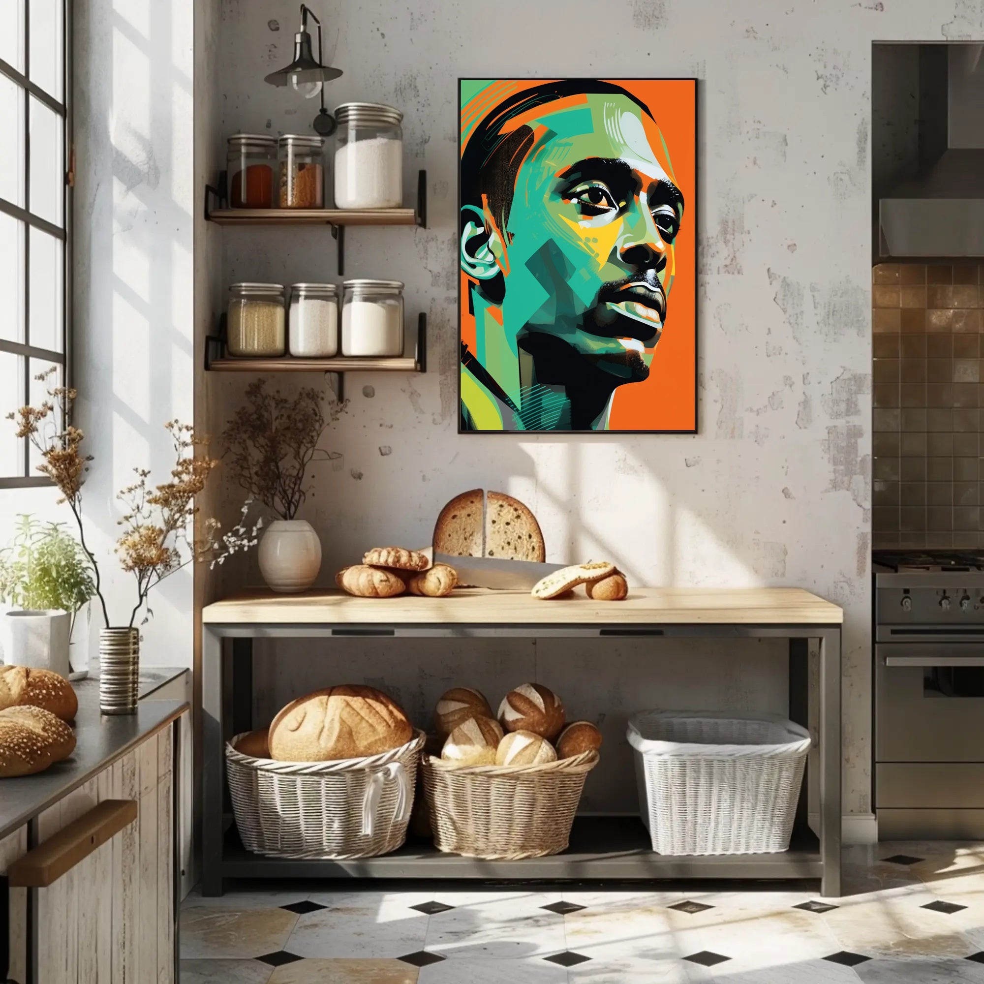 Vibrant Portrait Poster PosterGoat