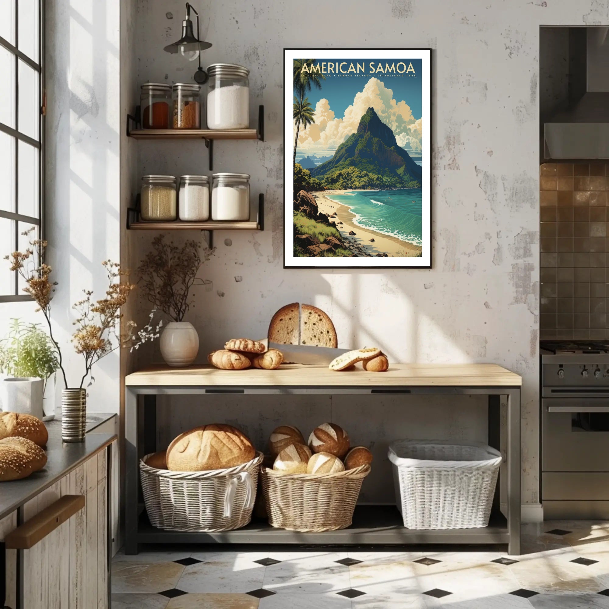 American Samoa National Park Travel Poster Print