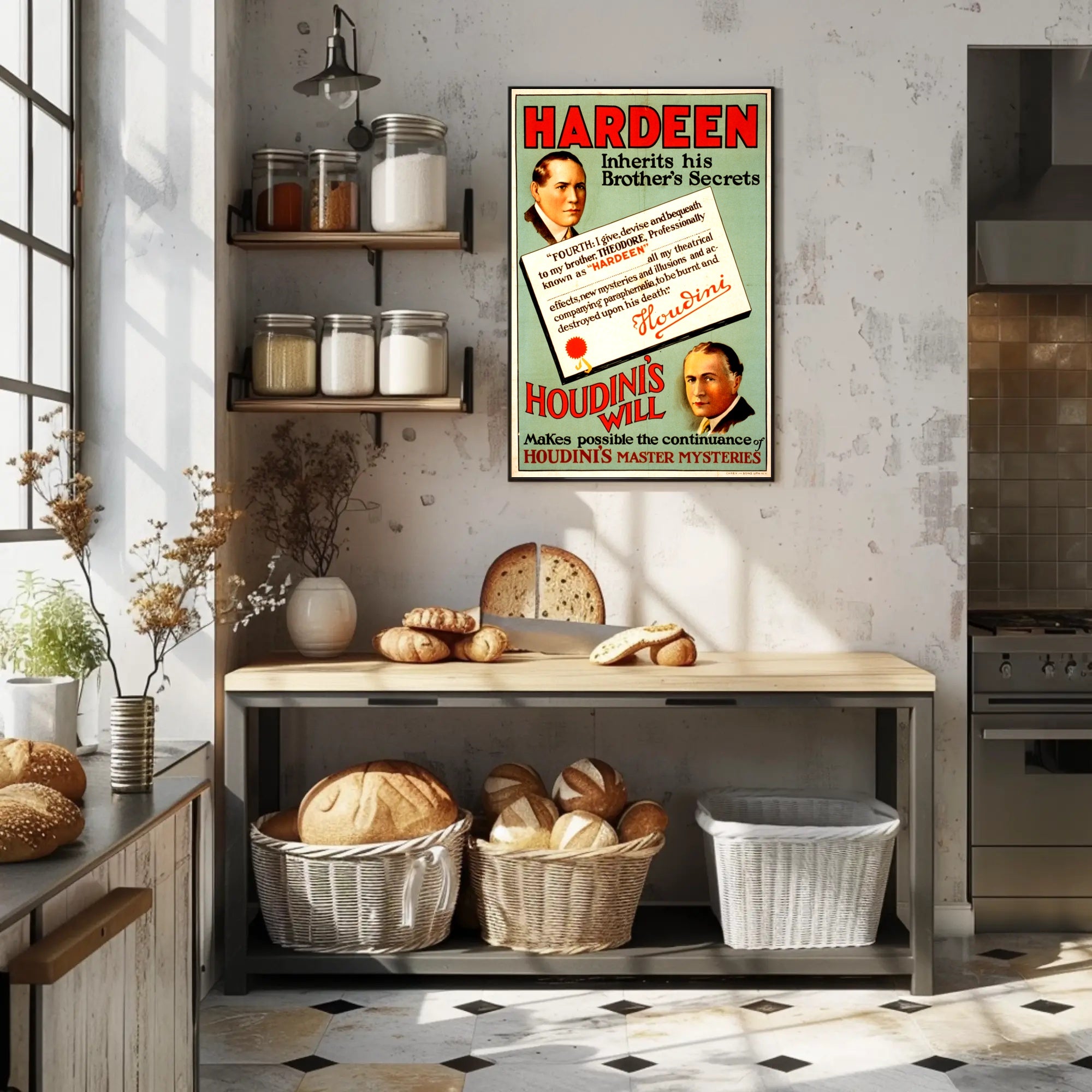 Hardeen Magic Legacy Vintage Cultural or Heritage Poster