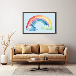 Watercolor Rainbow Delight Poster