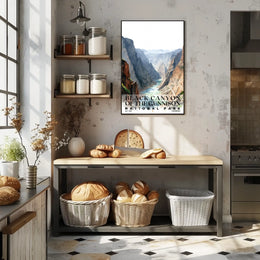 Black Canyon of the Gunnison Watercolor Wall Art Poster