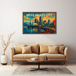 West Valley City Skyline Poster