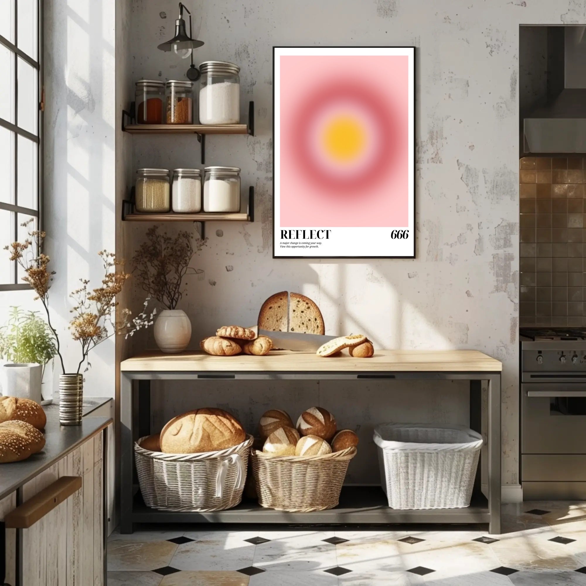 REFLECT 666: Mysterious Abstract Artistic Design Poster PosterGoat