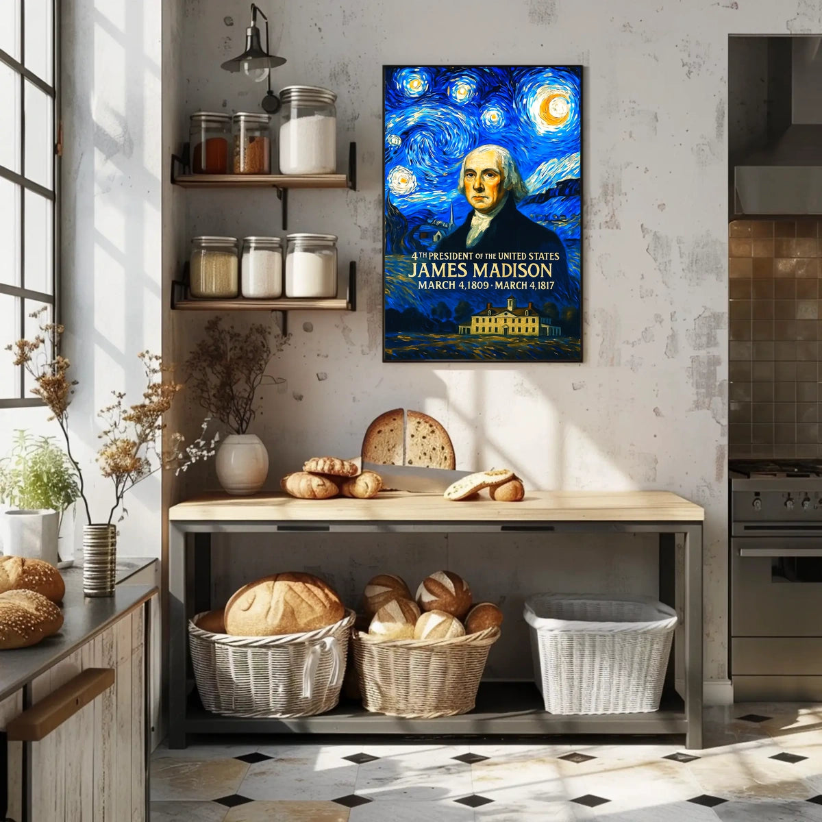 James Madison 4th President of the United States Presidential Masterpiece Series Poster