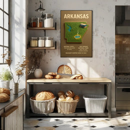 Arkansas The Natural State Poster