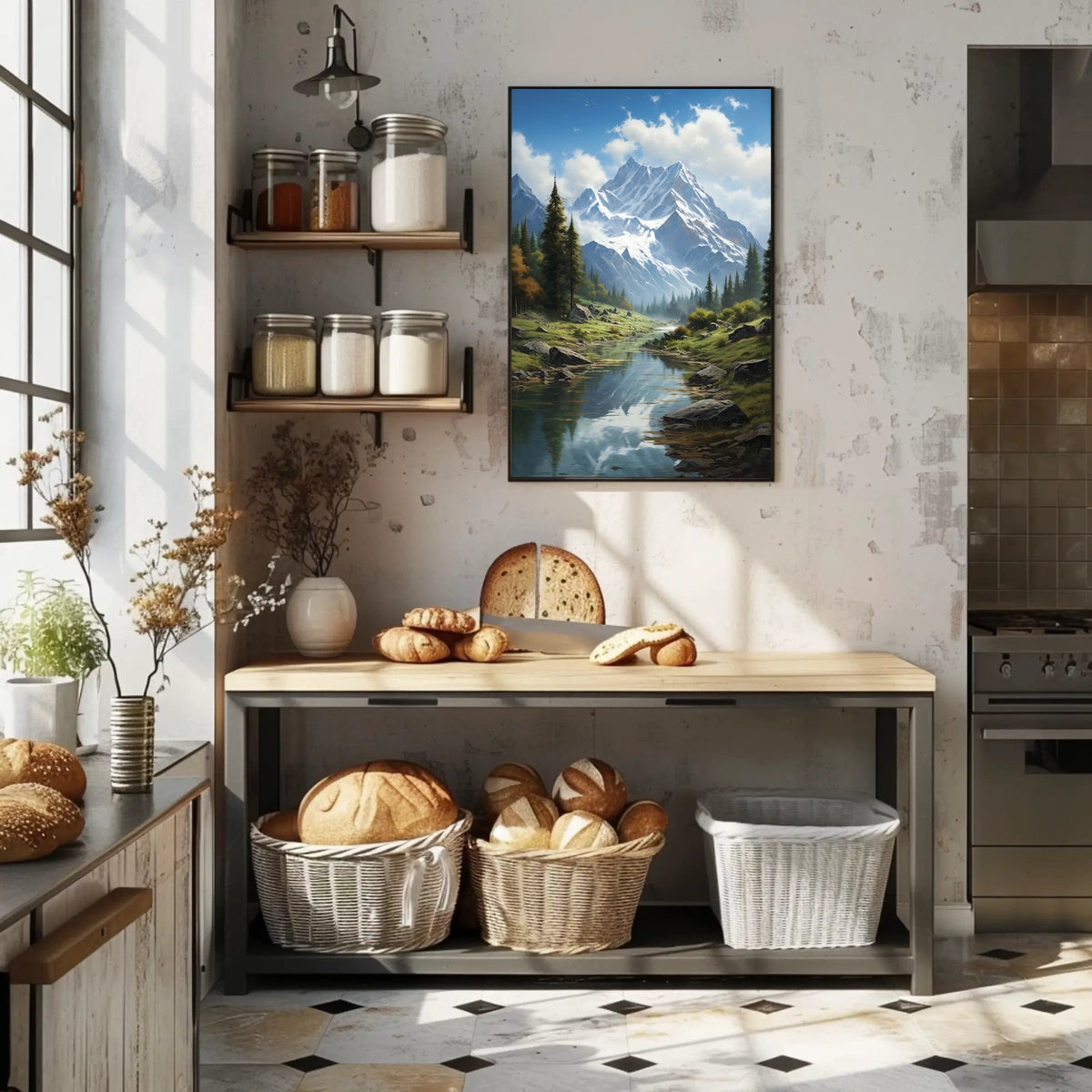 Majestic Mountain Landscape Poster