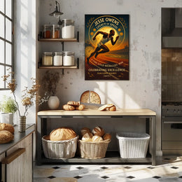 Olympic Legacy Vintage Sprinter Poster: Speed & Glory