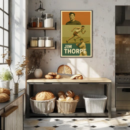 Jim Thorpe Athletic Icon Poster