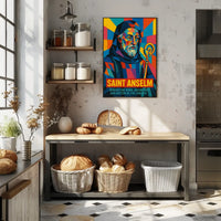 Saint Anselm Benedictine Monk And Poster