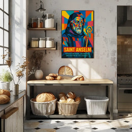 Saint Anselm Benedictine Monk And Poster