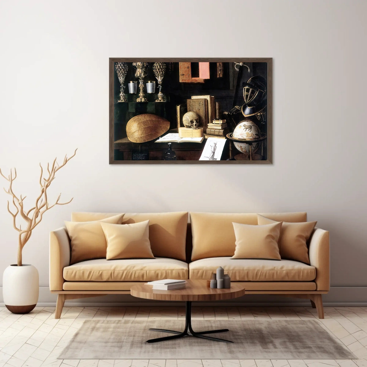Vanitas Still Life Symbolism in Artistic Poster