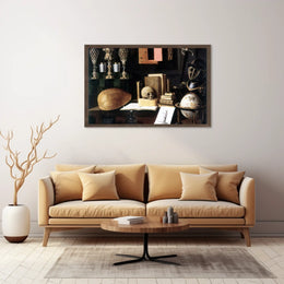 Vanitas Still Life Symbolism in Artistic Poster