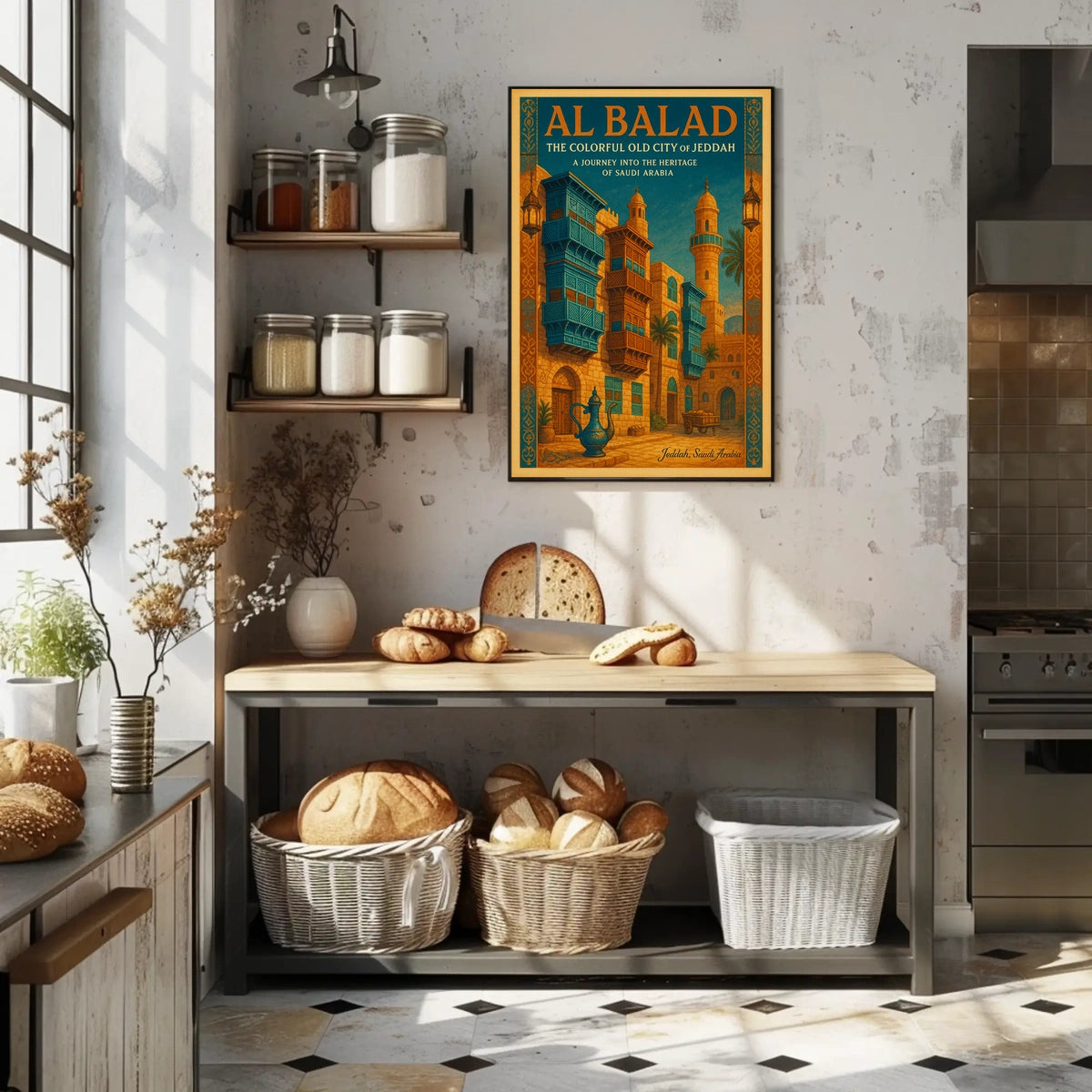 Al Balad The Colorful Old City Of Poster