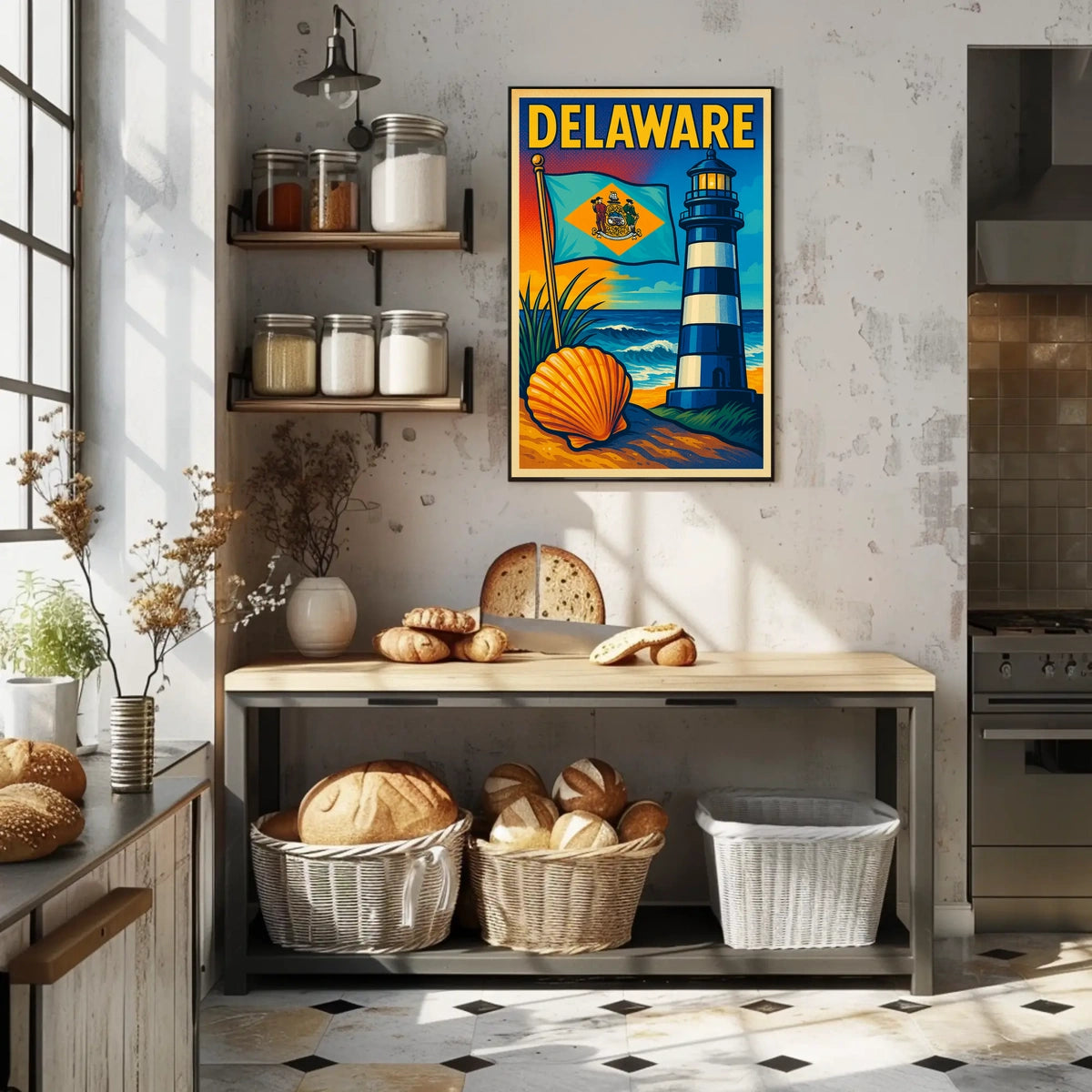 Delaware Coastal Charm Poster